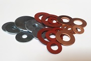 Red Fibre, Copper and Penny Washers