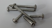 Stainless Steel Round Slotted Woodscrews A2 - (Sold in 10's)